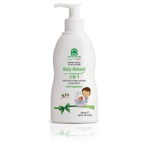 Baby Natural 2-in-1 Hair and Body Wash – Light Scent – Gentle Nourishing Baby Hair and Body Cleanser with Honey Proteins - Made in Italy – Hypoallergenic, Dermatologist Tested, 10.14 oz.
