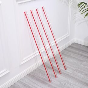 Gaahing 4Pcs Peel and Stick Clear Corner Guards, Self-Adhesive L-shaped Outside Corner Shield for Wall Edge Furniture Door Frame Protector Bumper (2.9ft x 1.0in)