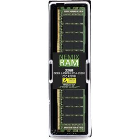 NEMIX RAM 128GB (4X32GB) DDR4 2400MHZ PC4-19200 2Rx4 1.2V 288-PIN ECC RDIMM Registered Server Memory KIT Compatible with ASRock Rack EPYCD8-2T Motherboard