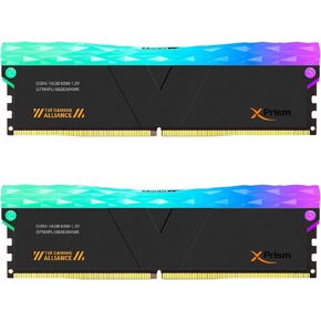 V-Color DDR5 (TUF Gaming Alliance) Manta XPrism 32GB(16GBx2) 5600MHz 2Gx8 CL36 RGB U-DIMM 1.2V SK Hynix IC Gaming Desktop Upgrade RAM Memory Module - Black (GTMXPL1656836KWK)