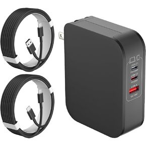 160W USB C Power Adapter, Type C Power PD Wall Fast Charger Compatible with Mac Book Pro, Dell Latitude, Lenovo, Huawei Matebook, HP Spectre, Acer Chromebook and Any Laptops or Smart Phones