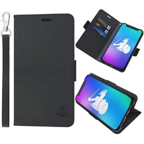 DefenderShield EMF Protection & 5G Anti Radiation iPhone 8/7/6/SE 2020 Case - RFID Blocking EMF Shield Detachable Wallet Case (Black)