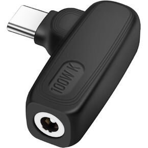 PNGKNYOCN 100W PD USB Type C to DC 4.0mm x 1.7mm Adapter,90 Degree DC 4.0 x 1.7mm Female to USB Type C Male Power Charging Adapter for Laptop Power Supply