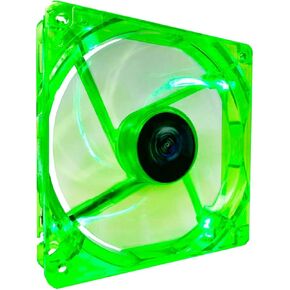 APEVIA CF12SL-UGN 120mm 4pin Molex + 3pin Motherboard Silent Green LED Case Fan