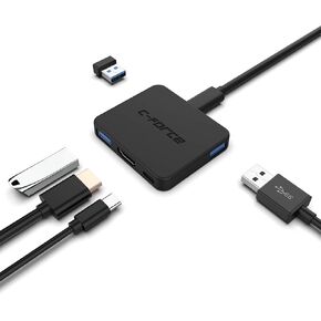 cf003 USB-C 3.1 HDMI Multi-Port Input Output Compatible for Nintendo Switc MacBook Pro Google Pixel Type-C Adapter Charging Connecting Hub
