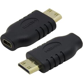 NFHK Type D Micro HDMI Socket Female to Type-C Mini HDMI 1.4 Male Convertor Adapter