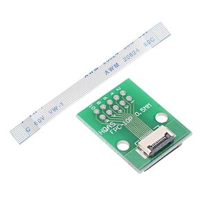 MECCANIXITY FFC FPC 10 Pin 0.5mm 1mm Pitch to DIP 2.0mm PCB Converter Board with 10 Pack Cable Kit
