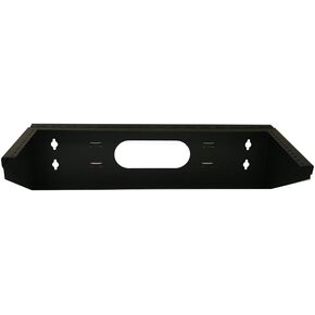 Quest Manufacturing Hinged Vertical Wall Mount Bracket, 2 Unit, 19" x 5" D, Black (WV19-0205H)