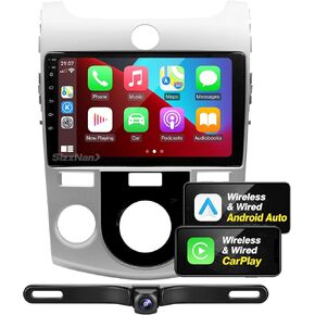 for KIA Forte 2009-2012 Android Radio Compatible with Wireless Carplay Android Auto,Car Stereo Bluetooth Navigation GPS WiFi FM/AM Multimedia Player 8 Core 1280X720 Touch Screen Head Unit