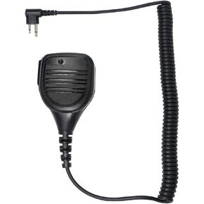 Speaker Mic with Reinforced Cable for Motorola Radios BPR40 CP200D CP200 CP200XLS CP185 DTR410 PR400 RDU4100 RDU4160D RMU2040 RMU2080D RMU2080 CLS DTR RDU RMU, 2 Pin Shoulder Mic