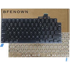 Replacement US Keyboard for Macbook Air M2 M3 Retina 13.6 inch A2681 A3113 2022-2024 year laptop, M2 M3 15 inch A2941 A3114 2023-2024 Year (Black)