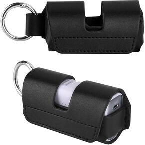 Holder Case Compatible with Anker 621 Nano Power Bank 5,000mAh Portable Charger 12W 22.5W, Small Microfiber Leather Carrying Case Storage Holder with Keychain - Case Only