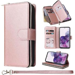 9 Cards Leather Wallet Case for Samsung Galaxy S20 Series