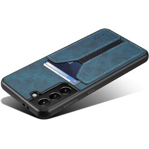 Kowauri for Galaxy S21 Case,SM-S21 PU Leather Wallet Case with Credit Card Slot Holder Ultra Slim Protector Case for Samsung Galaxy S21 5G 6.2 inch (Blue)