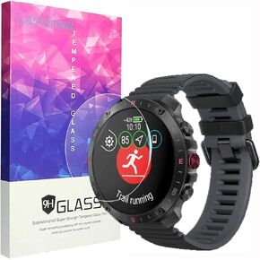 Compatible for Polar Grit X2 Pro Screen Protector, [3 Pack] 9H Tempered Glass Screen Protector Film Compatible for Polar Grit X2 Pro, Grit X2 Pro Titan 1.39 Inches Smart Sports Watch (3 Pack)