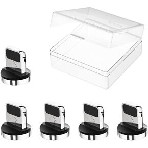 5 قطع USB-C 1Pin رؤوس موصلات مغناطيسية للأجهزة من النوع C، أطراف كابل هاتف مغناطيسي لهاتف Samsung Galaxy S8 S8 Plus، Google Pixel/Pixel XL، Nexus 6P/5X، OnePlus in Kuwait