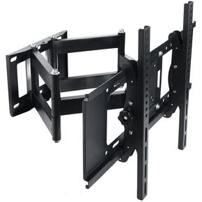 Dual Arm Articulating Full Motion Tilt TV Wall Mount Swivel Bracket for Most 32 37 40 42 46 47 50 52 55 65", Some up to 70" Flat Screen Panel Plasma LCD LED TV with VESA up to 600x 400mm