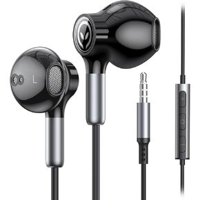 BENEWY ME910 Earphones, Wired Headphones with Microphone, in-Ear Noise Lsolating Earbuds and Volume Control, 3.5mm Jack Earphones for iPhone, iPod, iPad, MP3, Huawei, Samsung.
