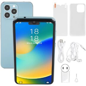 ASHATA Unlocked Cell Phone Android, 6.1 inch HD Screen 3G Net Smartphone, 1GB 8GB ROM Mobile Phone with Face Unlocking, 500W Rear 800W Front Camera, 4000mAh, US (Green)