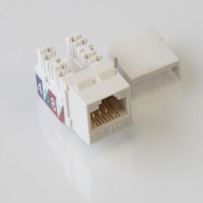 Blue Jeans Cable Cat 5e Keystone Jack, 25-Pack