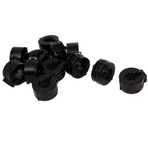 uxcell 12 Piece Black 15 mm Cord Clip On EMI RFI Noise Ferrite Filter