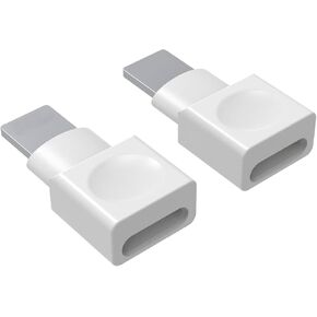 Upgrade i-Phone Extender Adapter Connector. 2PCS i-Phone Extension Docking Seats Pass Audio, Video, Picture, Music, Data and Power Charger. (White)