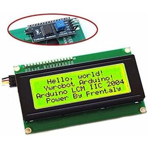PiMill Yellow Serial IIC/I2C/TWI 2004 204 20X4 Character LCD Module Display for Arduino