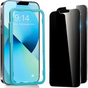 SmartDevil 2Pack Privacy Screen Protector for iPhone 12/ iPhone 12 Pro with Easy Installation Frame, 9H Anti-Spy Privacy Tempered Glass Film, Anti-Shatter, Bubble Free