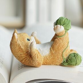 Cute Phone Holder, Resin Phone Stand Cellphone Animal Desk Phone Stand for All Mobile Phones Stand Desk Ornaments (Cat)