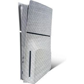 MightySkins Carbon Fiber Skin for PS5 Playstation 5 Slim Disc Edition Bundle - Bullet Holes Protective, Durable Textured Carbon Fiber Finish Easy to Apply Made in The USA