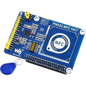 PN532 NFC HAT for Raspberry Pi 4B/3B+/3B/2B/Raspberry Pi Zero/Zero W/WH/Raspberry Pi Zero 2W/ Zero 2WH and Other Boards, I2C / SPI/UART Interface, Supports Various NFC/RFID Cards