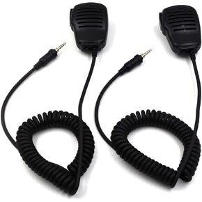 (2 حزمة) ميكروفون مكبر صوت محمول 3.5 مم لـ Yaesu Vertex VX-6 VX-6R VX-7E VX-120 VX-127 VX-170 FT-270 FT-277 Standard Horizon HX210 HX270 HX370 HX380 HX400 HX407 in Kuwait