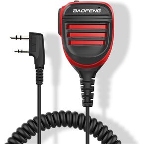 BAOFENG UV-5R Microphone Speaker SQ26 SQ27 Handheld Speaker Mic Rainproof Upgrade of The Original BF Mic for GMRS Ham Radio 2Pin K Mic Compatible with UV-82 UV-S9 BF-F8HP