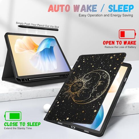 حافظة لهاتف Samsung Galaxy Tab A9 Plus مقاس 11 بوصة (SM-X210/X216/X218)، غطاء فوليو جميل للفتيات والنساء مع حامل أقلام، تصميم تلقائي للأسبوع/النوم لجرابات الكمبيوتر اللوحي Samsung A9+ Plus، زهور in Kuwait