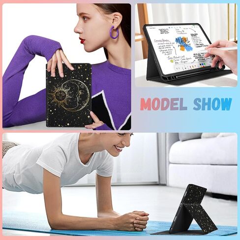 حافظة لهاتف Samsung Galaxy Tab A9 Plus مقاس 11 بوصة (SM-X210/X216/X218)، غطاء فوليو جميل للفتيات والنساء مع حامل أقلام، تصميم تلقائي للأسبوع/النوم لجرابات الكمبيوتر اللوحي Samsung A9+ Plus، زهور in Kuwait