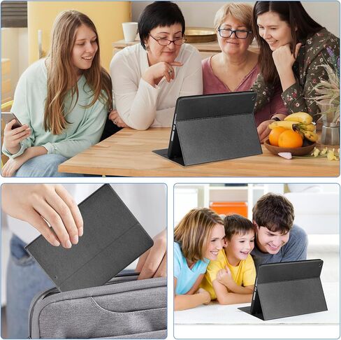 Case for 10.2 Inch iPad 9th Generation Case 2021,iPad 8th Generation Case 2020, iPad 7th Generation Case 2019-Multi-Angle Viewing Stand Cover with Pencil Holder, Auto Sleep Wake (Black) in Saudi Arabia