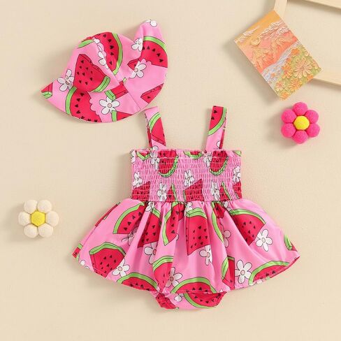 Mubineo Baby Girl Summer Clothes Floral Romper Dress Infant Sleeveless Rompers Skirt One Piece Boho Sun Dress Outfits in Saudi Arabia