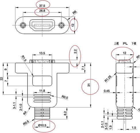 كابل تمديد HDMI ذكر إلى أنثى متوافق مع 4K/60 هرتز عالي السرعة HDTV HDMI موسع مع صامولة لولبية لتركيب اللوحة مناسب للتلفزيون عالي الدقة وتلفزيون LCD وPS3 وXBO X360، (أسود، 1FT/30 سم) in Kuwait
