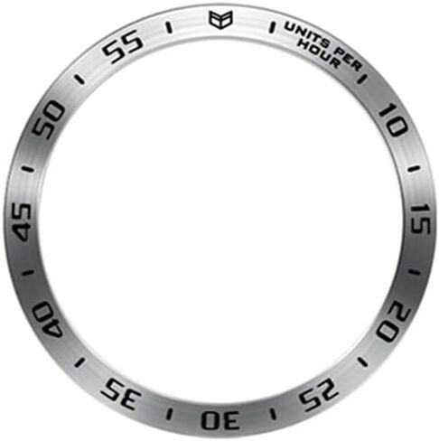Compatible for Samsung Galaxy Watch 6 Classic 47mm Watch Bezel Ring, Stainless Steel Frame Polished Adhesive Cover Anti-Scratch Protector Lightweight Cover Ring(black, 47mm) in Saudi Arabia