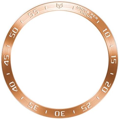 Compatible for Samsung Galaxy Watch 6 Classic 47mm Watch Bezel Ring, Stainless Steel Frame Polished Adhesive Cover Anti-Scratch Protector Lightweight Cover Ring(black, 47mm) in Kuwait