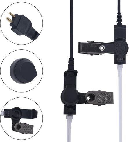 2 قطعة CLP1010e سماعة أذن أنبوبية صوتية مع ميكروفون لموتورولا CLP1040e CLP1080e CLP1083e CLP446e CLPe446 CLP107e CLPe107 CLPe Plus جهاز اتصال لاسلكي 1 دبوس 2.5 مم قفل حلقة الأذن (عبوتان) in Saudi Arabia
