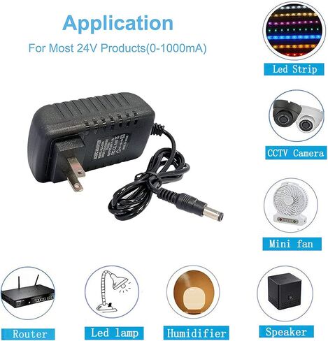24 فولت 1A محول التيار الكهربائي العالمي التيار المتناوب 100 فولت-240 فولت إلى تيار مستمر 24 فولت 1A 0.8A 550mA محول الطاقة جدار سلك الطاقة محول 10 نصائح التوصيل in Kuwait
