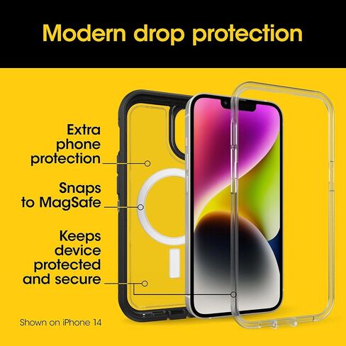 OtterBox iPhone 15 Plus and iPhone 14 Plus Defender Series XT Case with MagSafe, Screenless, Rugged - Non-Retail Packaging - Blue in Saudi Arabia