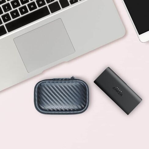 حافظة بديلة مع Anker Nano 621، حقيبة سفر صلبة لبنك الطاقة Anker 621، حقيبة شاحن محمولة معتمدة من MFi بقدرة 5000 مللي أمبير في الساعة، حافظة فقط (أسود) in Kuwait