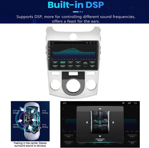 for Kia Forte Radio 2009-2017 Android 13 Car Stereo 9" Touchscreen Wireless Carplay Android Auto GPS Navigation with Free Reverse Camera 2+32GB in Saudi Arabia