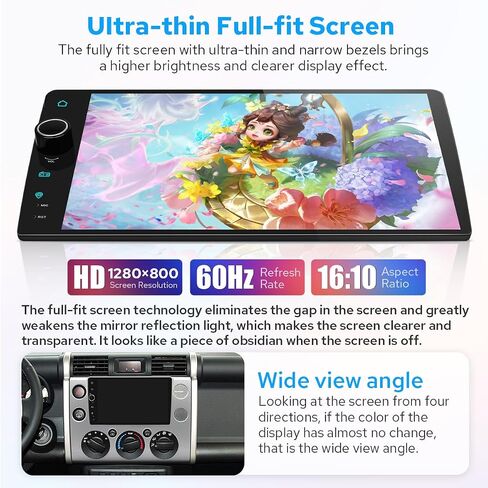 JOYING Car Stereo for Toyota FJ Cruiser 2007-2014 with Wireless Carplay Android Auto Mirror Link, 9 Inch Touch Screen 8GB+128GB Car Radio Andriod 12 Head Unit Plug and Play(JY-TZ168N8) in Saudi Arabia