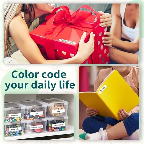 أشرطة ملصقات M960 من النايلون المرن FX3M21 أسود على أبيض 2pk، متوافقة مع Brother Ptouch PT-M95 PT-90 PT-70 PT-65 PT-85، 12 مم 0.47 بوصة، صانعي الملصقات Vixic M960 in Kuwait