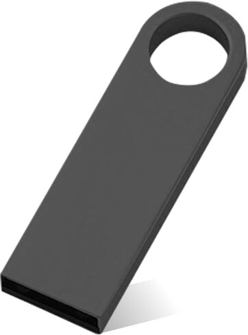 محرك فلاش USB سعة 32 جيجابايت، محرك أقراص فلاش معدني، محركات أقراص USB للكمبيوتر (أسود) in Saudi Arabia