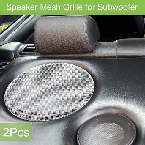ACROPIX Universal 3 Inch Speaker Grills Mesh for Audio Subwoofer 84x6.5mm Grille without Frame White - Pack of 2 in Saudi Arabia