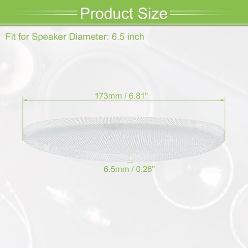 ACROPIX Universal 3 Inch Speaker Grills Mesh for Audio Subwoofer 84x6.5mm Grille without Frame White - Pack of 2 in Saudi Arabia